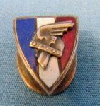 French WWII Era Vichy Lapel Button, Enameled