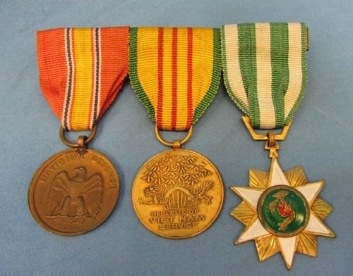  US Vietnam War, Theater Made, Medal Trio — image 2