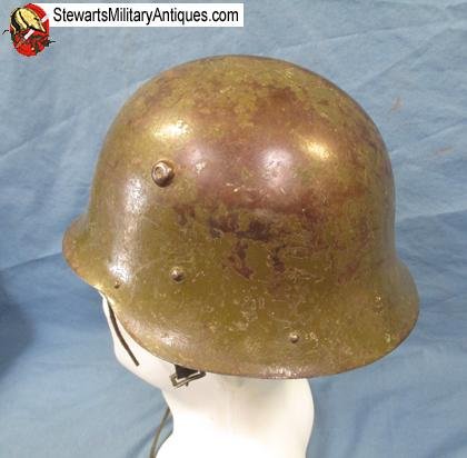 Bulgarian WWII M1936/C Steel Helmet, German Mfg — image 4