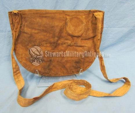  French WWI Waterproof Gasmask Pouch, Doughboy Used — image 2