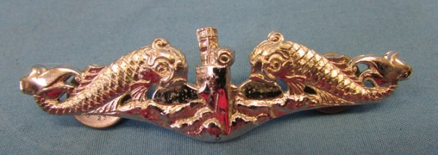  US Cold War Era US Navy Officers Submarine Dolphins, Sterling — image 2