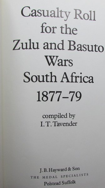 British Medal Reference, Casualty Roll for the Zulu and Basuto Wars, South Africa 1877 - 79 — image 3
