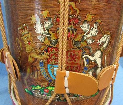  British Cold War Era Rope Tension Military Drum — image 3