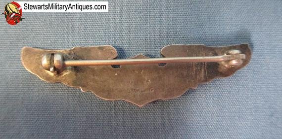  US WWII Pilots Wings, 1.5 Inch, Sterling — image 3