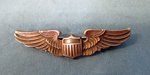 US WWII Pilots Wings, 1.5 Inch, Sterling