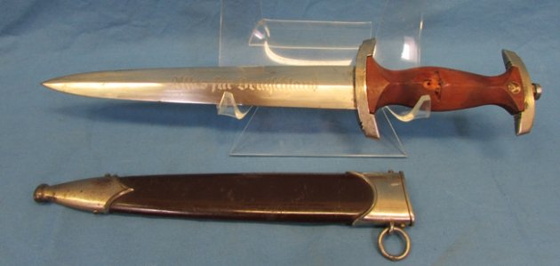  German WWII M1933 SA Enlisted Dagger, RZM M7/15, Carl & Robert Linder — image 4