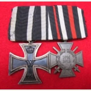 German WWI 2 Place Medal Bar, Iron Cross 2nd Class …