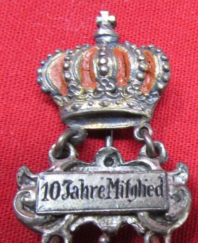 Bavarian, Pre WWI, 1st Infantry Regiment Association Badge, Cased — image 7