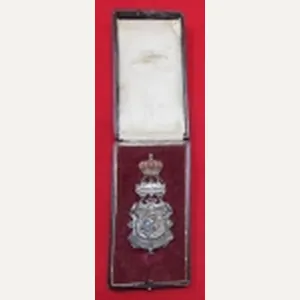 Bavarian, Pre WWI, 1st Infantry Regiment Association Badge, Cased