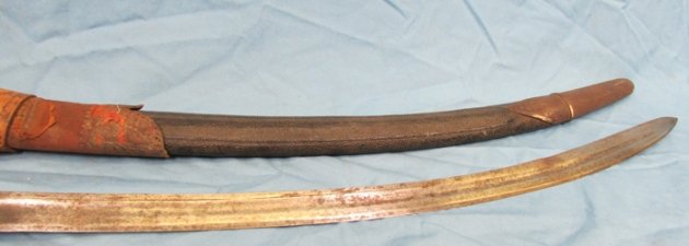  Indian Early 19th Century Tulwar Sword & Scabbard — image 11