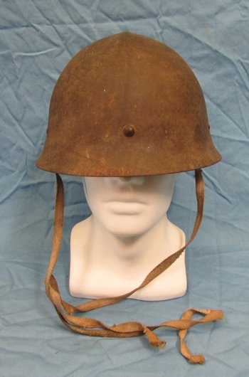  Japanese WWII Military Pattern Civil Defense Helmet, Named — image 2