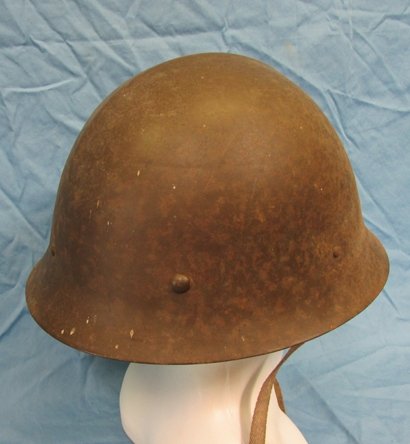  Japanese WWII Military Pattern Civil Defense Helmet, Named — image 3