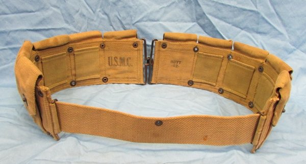  US WWII USMC 10 Pocket, Rifleman's Cartridge Belt, Boyt 42 — image 3