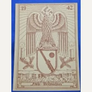 German WWII Christmas Card 1942, 17th Infantry Division