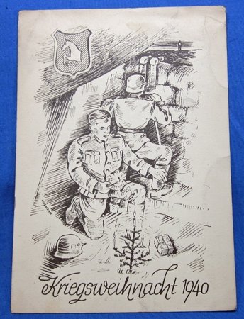 German WWII Feldpost Christmas Card 1940, IR 317 — image 2