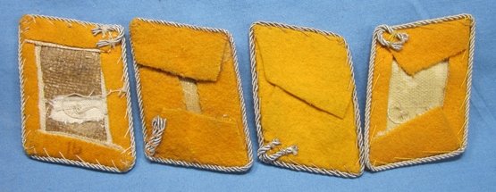 German WWII Luftwaffe Officer Single Collar Tab Lot, 4 Pieces — image 3