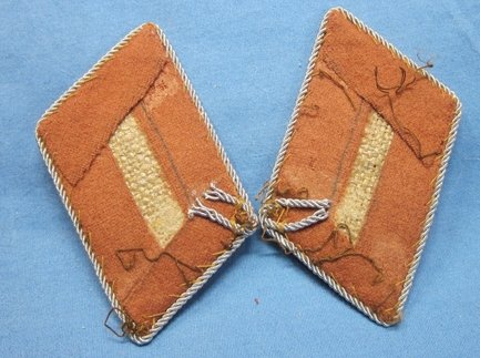 German WWII Luftwaffe Signal Officer Collar Tabs, Pair — image 3