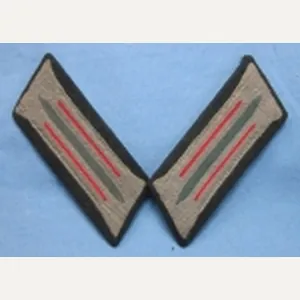 German WWII Heer Enlisted Collar Tabs, Artillery, Pair