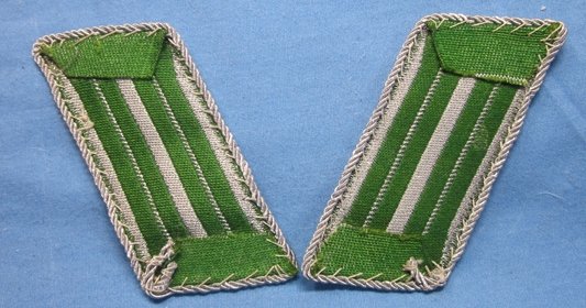German WWII Police NCO Collar Tabs, Pair — image 3