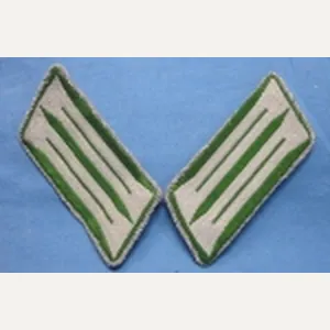 German WWII Police NCO Collar Tabs, Pair