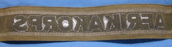 German WWII Afrika Korps Cuff Title — image 4
