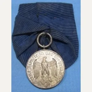 German WWII Heer 4 Year Long Service Medal, Parade Mount …
