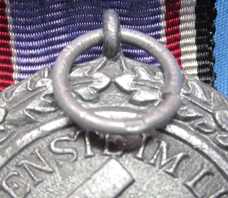 Need Photos, German WWII Luftschutz Medal 2nd Class, Ring Marked 60, Katz & Deyhle — image 3