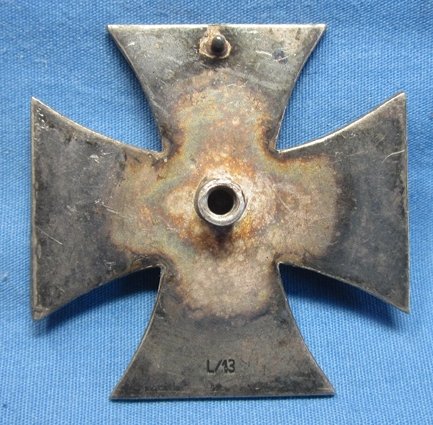 German WWII Screwback Iron Cross 1st Class, Frankenstein — image 3