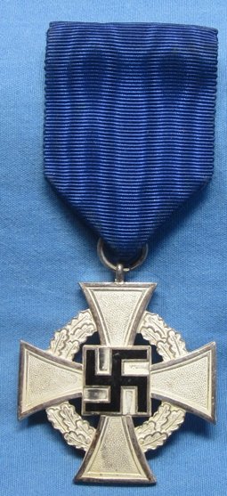 German WWII 25 year Faithful Service Cross & Ribbon — image 2