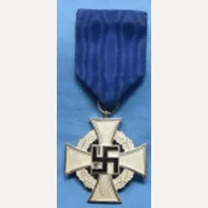German WWII 25 year Faithful Service Cross & Ribbon