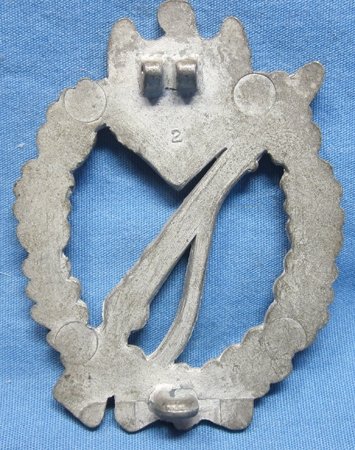 German WWII Infantry Assault Badge, Silver, Assmann 2, Project — image 3