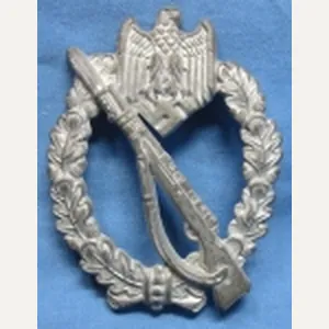 German WWII Infantry Assault Badge, Silver, Assmann 2, Project