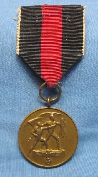 German WWII Czech Occupation Medal & Ribbon — image 2