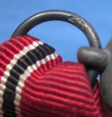 German WWII Eastern Front Medal, Maker Marked Ring — image 4