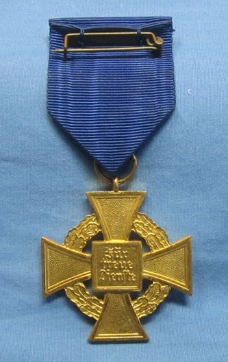 German WWII 40 Year Faithful Service Cross & Ribbon — image 3