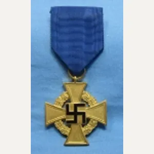 German WWII 40 Year Faithful Service Cross & Ribbon
