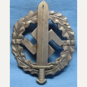 German WWII SA Sports Badge, Silver Class, W.Redo Mfg.