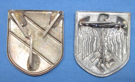 German WWII Heer Tropical Pith Helmet Shields — image 3