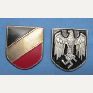 German WWII Heer Tropical Pith Helmet Shields