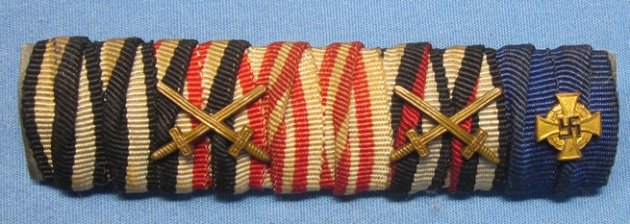 German WWI-WWII 5 Place Ribbon Bar — image 2