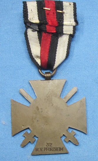 German WWI Hindenburg Cross, 32 R.V.Pforzheim — image 3
