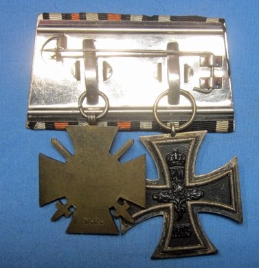 German WWI Two Place Medal Bar — image 3