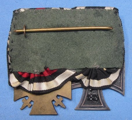German WWI Two Place Medal Bar — image 3