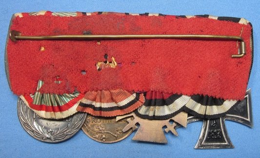 German WWI 4 Place Medal Bar — image 3