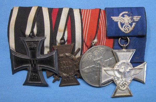 German WWI-WWII 4 Place Medal Bar, Olympic Medal — image 2