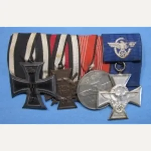 German WWI-WWII 4 Place Medal Bar, Olympic Medal