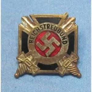 German WWII Reichstreubund Lapel Badge