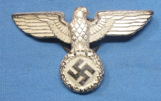 German WWII NSDAP Visor Hat Eagle, Silver, RZM M1/16 — image 2