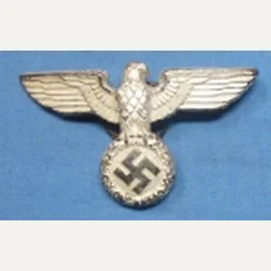 German WWII NSDAP Visor Hat Eagle, Silver, RZM M1/16