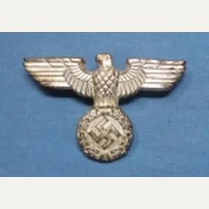 German WWII Silver NSDAP Cap Eagle, Owner Modified